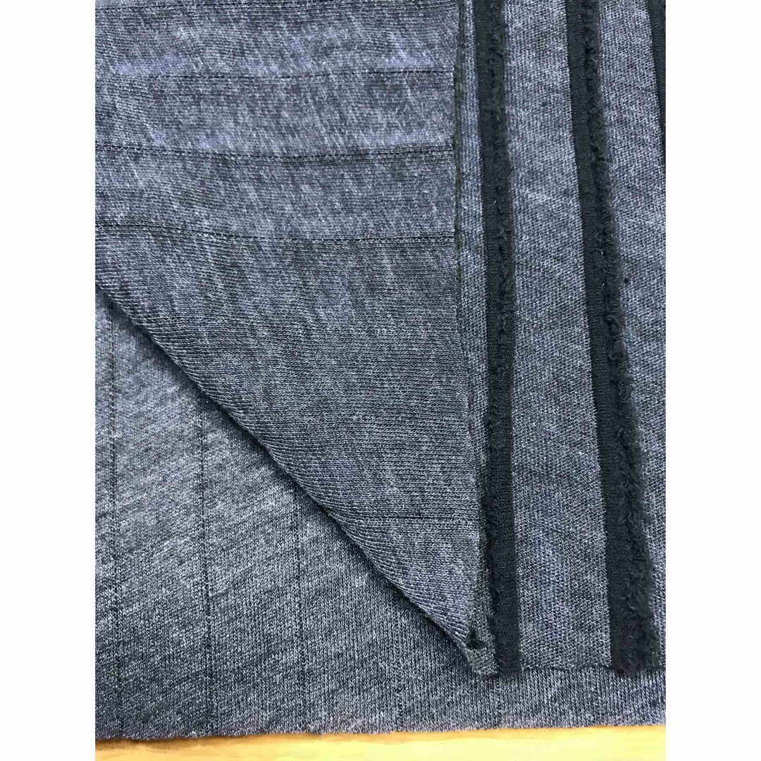ニット生地　カットストライプジャガード　Y0193-1 ハンドメイドの素材/材料(生地/糸)の商品写真