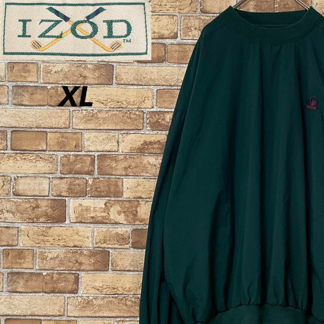 IZOD　アイゾッド　ナイロンプルオーバー　グリーン　ビッグシルエット　XL メンズのジャケット/アウター(その他)の商品写真