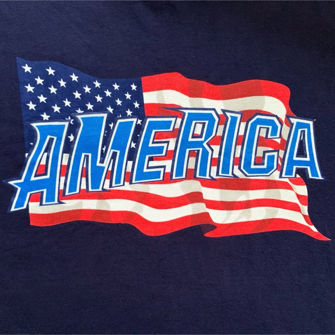 USA製 Graphic Design T-shirt / ビッグT ネイビー メンズのトップス(Tシャツ/カットソー(半袖/袖なし))の商品写真