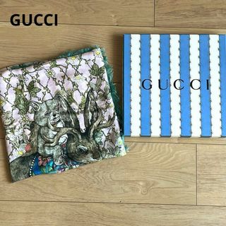 Gucci - グッチ × ヒグチユウコ　2020AW　大判スカーフ　レーヨン × シルク