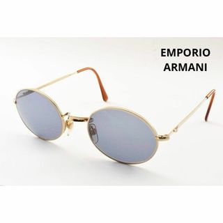 エンポリオアルマーニ(Emporio Armani)のエンポリオアルマーニ　サングラス　丸眼鏡　メガネ　ブルーレンズ　50◻︎22(サングラス/メガネ)