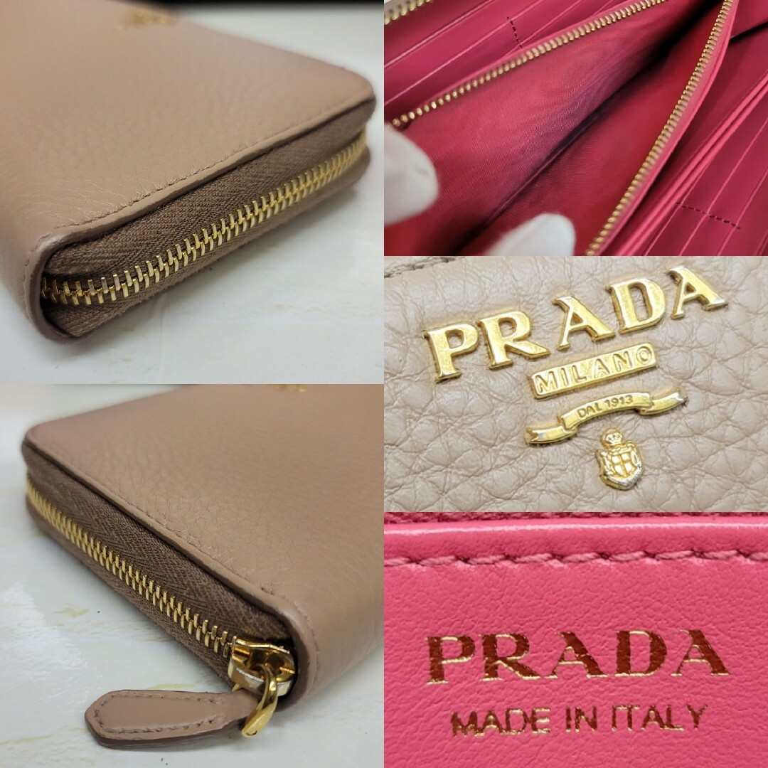 PRADA(プラダ)の希少PRADA☆鑑定済☆DAINO COLOUR バイカラ－ プラダ財布 レディースのファッション小物(財布)の商品写真