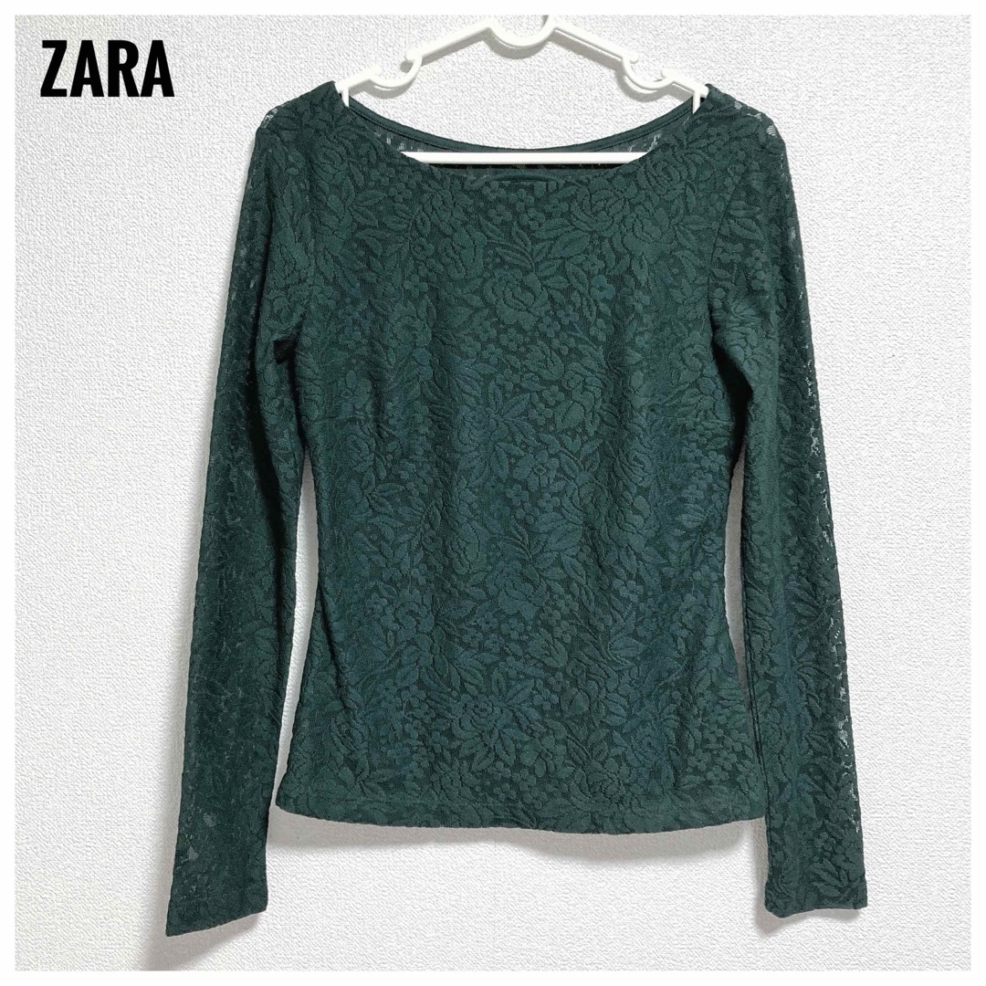 ZARA(ザラ)のZara トップス 長袖 レース レディースのトップス(Tシャツ(長袖/七分))の商品写真