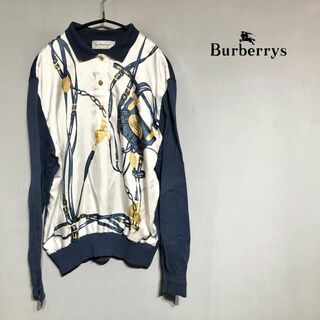 バーバリー(BURBERRY)のBurberrys バーバリー 80s 90s 長袖カットソー ポロシャツ(ポロシャツ)
