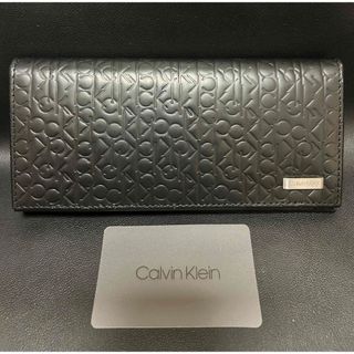 カルバンクライン(Calvin Klein)の新品 Calvin Klein カルバンクラインCKリピート柄 メンズ長財布 (長財布)