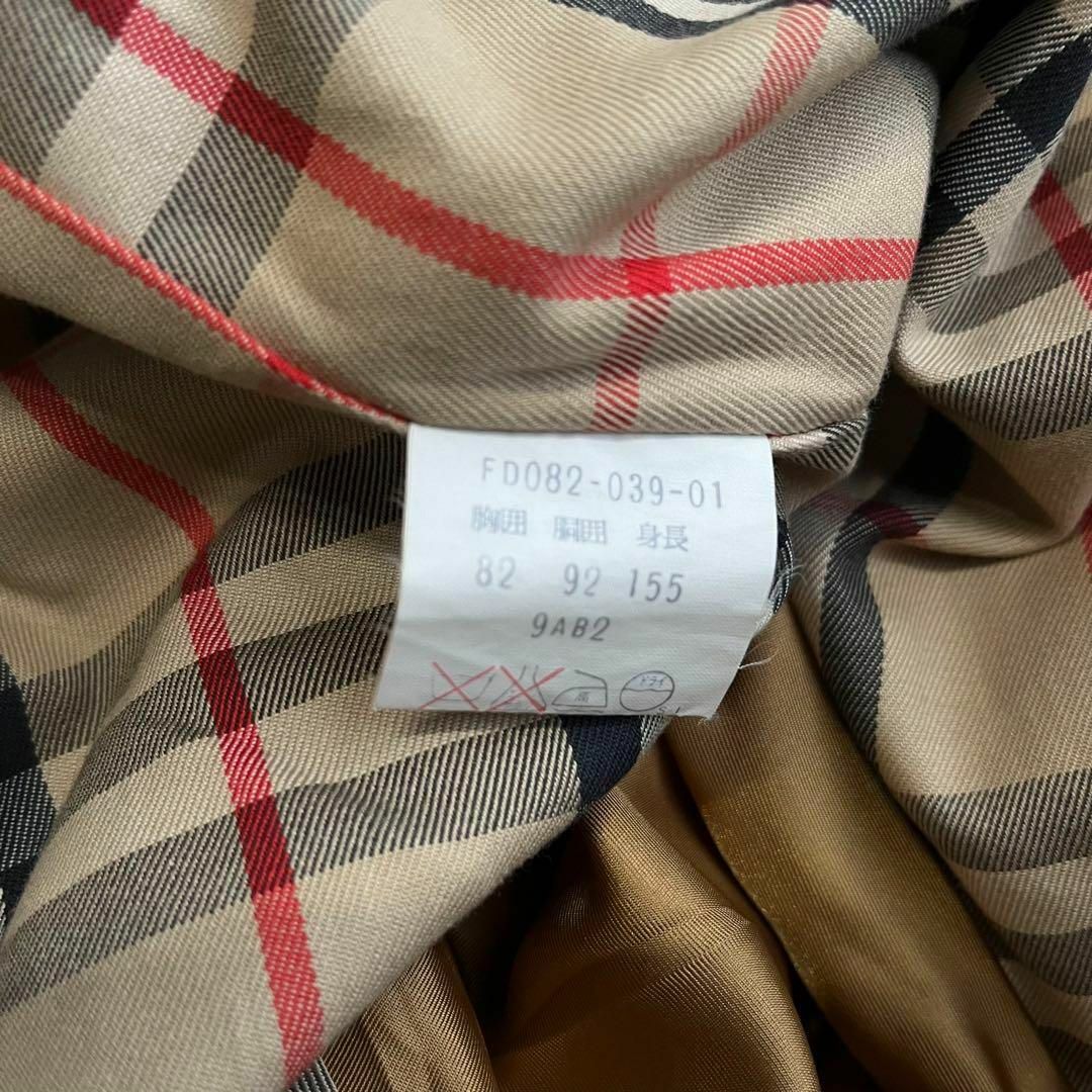 BURBERRY(バーバリー)のバーバリー　白タグ　トレンチコート　ロング丈　ノバチェック柄　9号　コットン レディースのジャケット/アウター(トレンチコート)の商品写真