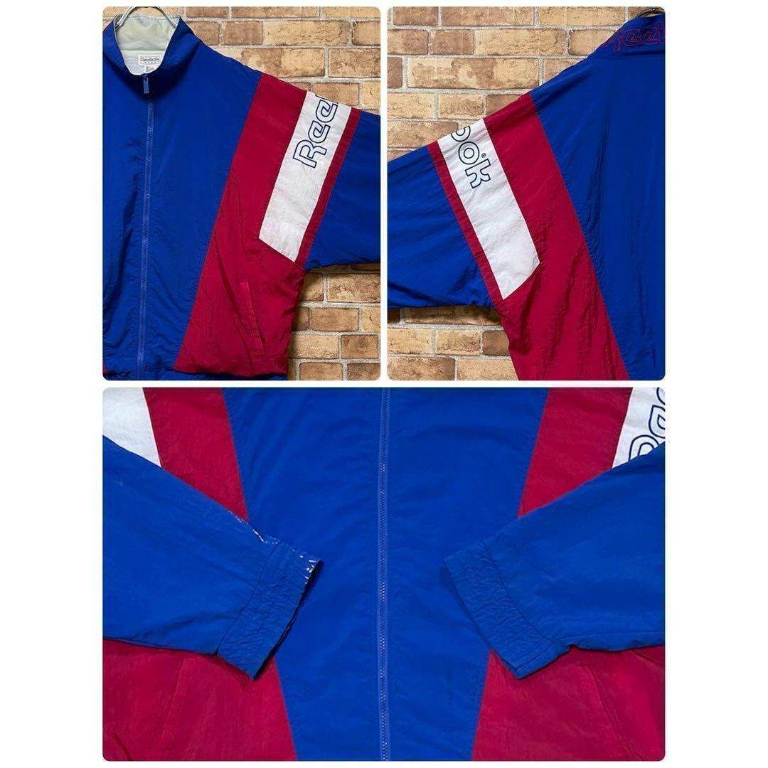 Reebok(リーボック)のリーボック　90s ナイロンジャケット　マルチカラー　ビッグシルエット　XL メンズのジャケット/アウター(ナイロンジャケット)の商品写真