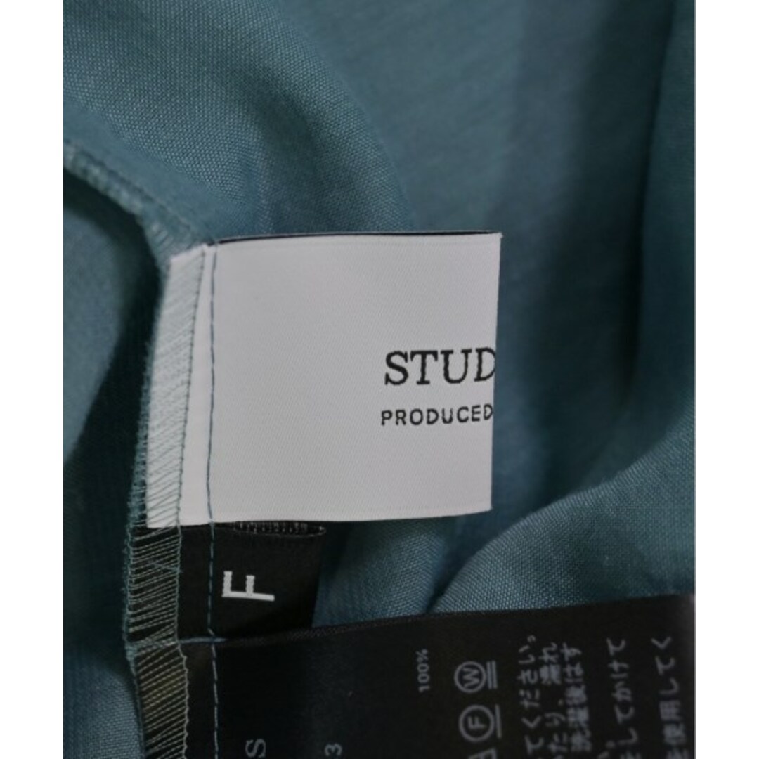 STUDIOUS(ステュディオス)のSTUDIOUS ステュディオス ブラウス F 青緑系 【古着】【中古】 レディースのトップス(シャツ/ブラウス(長袖/七分))の商品写真