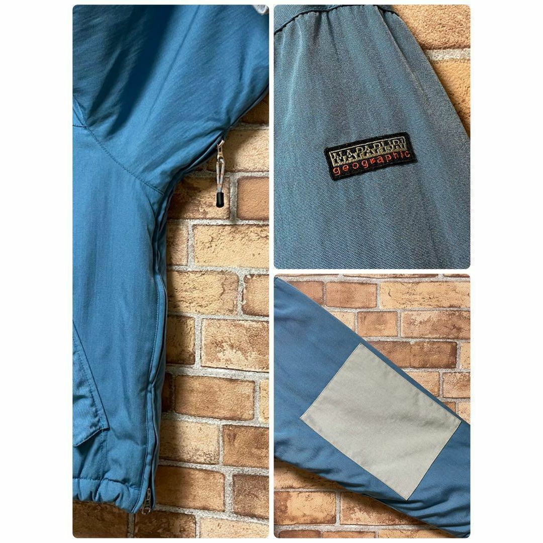 ルーマニア製　ヴィンテージ　中綿　アノラック　アウトドア　肉厚　ブルー　L メンズのジャケット/アウター(その他)の商品写真