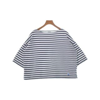 オーシバル(ORCIVAL)のORCIVAL オーシバル Tシャツ・カットソー 1(M位) 白x紺(ボーダー) 【古着】【中古】(カットソー(半袖/袖なし))