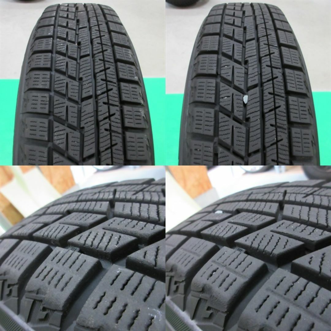 トヨタ(トヨタ)のスターレット 155/80R13 バリ山スタッドレス パッソ トヨタ純正 自動車/バイクの自動車(タイヤ・ホイールセット)の商品写真