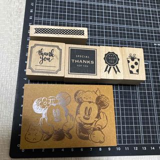 Disney - スタンプ　まとめ売り　はんこ　セット　ミッキー　サンキュー