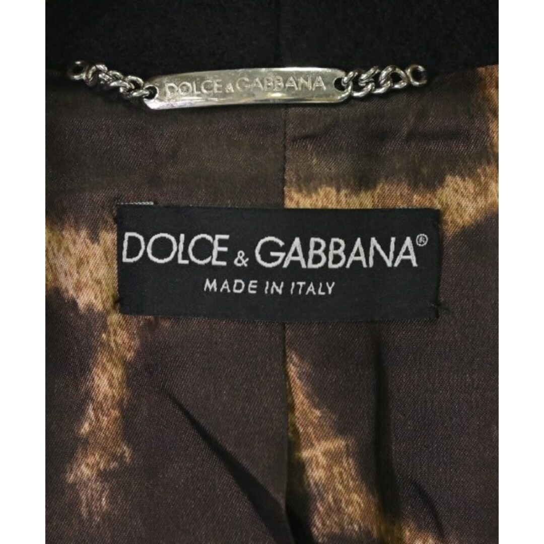 DOLCE&GABBANA(ドルチェアンドガッバーナ)のDOLCE&GABBANA カジュアルジャケット 38(S位) 黒 【古着】【中古】 レディースのジャケット/アウター(テーラードジャケット)の商品写真