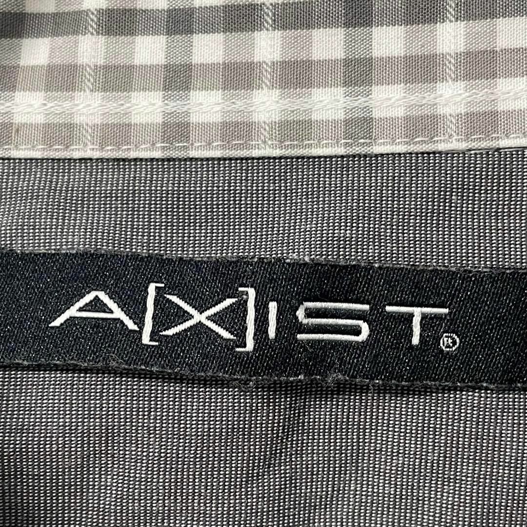 AXIST USA古着 ビッグサイズ チェック柄長袖シャツ 2XL グレー メンズのトップス(シャツ)の商品写真