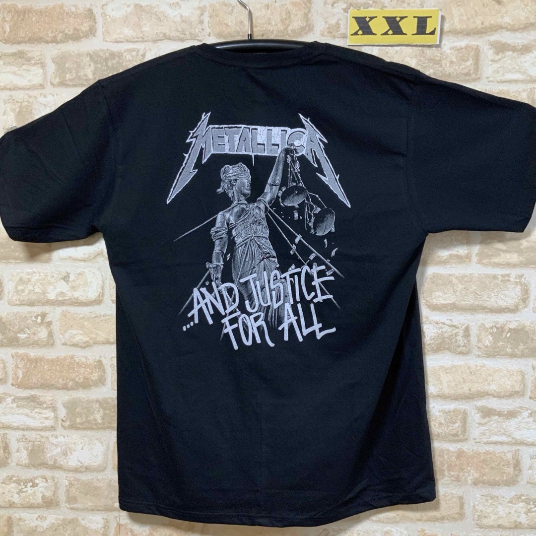 メタリカ　METALLICA  Tシャツ　XXL サイズ　and justice メンズのトップス(Tシャツ/カットソー(半袖/袖なし))の商品写真