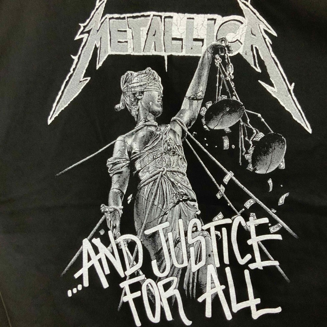 メタリカ　METALLICA  Tシャツ　XXL サイズ　and justice メンズのトップス(Tシャツ/カットソー(半袖/袖なし))の商品写真