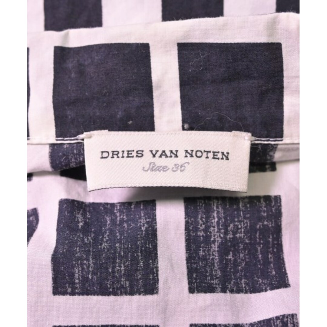 DRIES VAN NOTEN(ドリスヴァンノッテン)のDRIES VAN NOTEN ジャケット 36(XS位) 黒x白(チェック) 【古着】【中古】 レディースのジャケット/アウター(その他)の商品写真