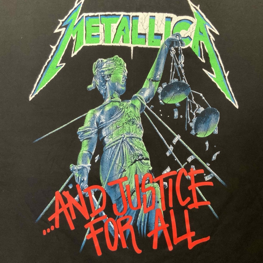 メタリカ　METALLICA  Tシャツ　3XL サイズ　and justice メンズのトップス(Tシャツ/カットソー(半袖/袖なし))の商品写真