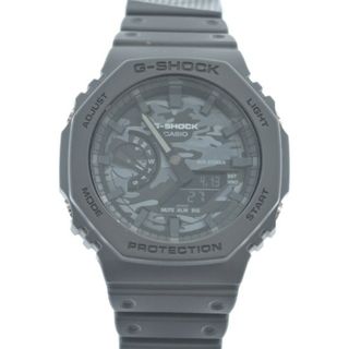 CASIO G-SHOCK カシオジーショック 腕時計 - グレーx黒(迷彩) 【古着】【中古】