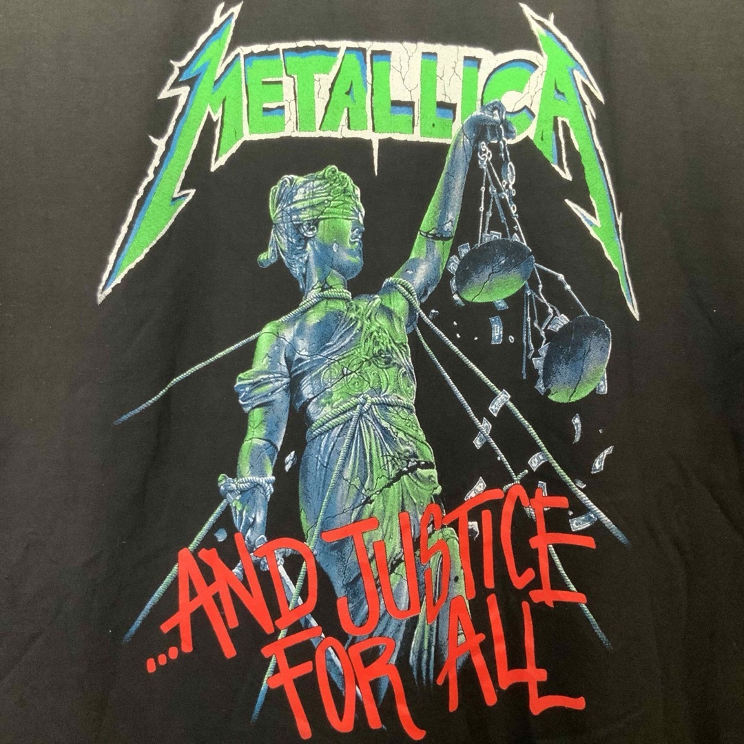 メタリカ　METALLICA  Tシャツ　4XL サイズ　and justice メンズのトップス(Tシャツ/カットソー(半袖/袖なし))の商品写真