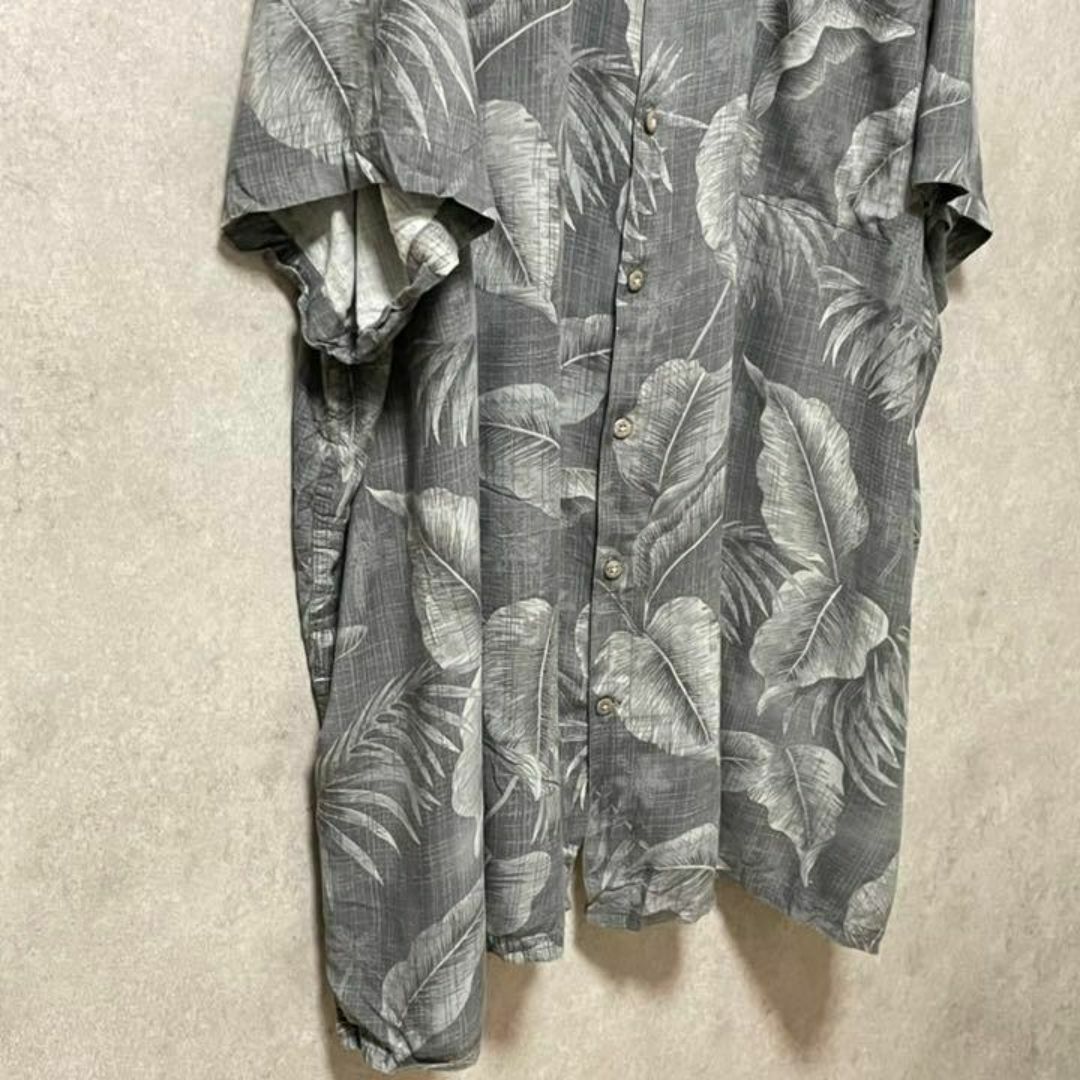 621　アロハシャツ　オーバーサイズ　総柄　オープンカラー　レーヨン100% メンズのトップス(Tシャツ/カットソー(半袖/袖なし))の商品写真