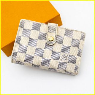 ルイヴィトン(LOUIS VUITTON)の★美品★ ヴィトン 折り財布 ダミエアズール ポルトフォイユ ヴィエノワ 新型(財布)