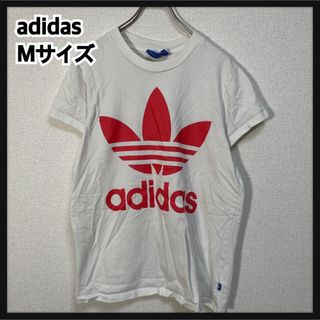 オリジナルス(Originals（adidas）)の【アディダス】半袖Tシャツ　トレフォイルロゴ　デカロゴ　ホワイト白　F9(Tシャツ/カットソー(半袖/袖なし))