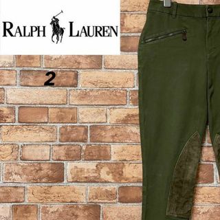 Ralph Lauren - ラルフローレン　デザインパンツ　グリーン　テーパード　キッズ　コットン　2