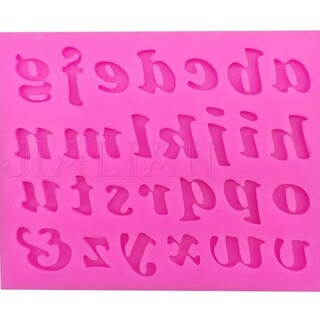 シリコンモールド アルファベット(型紙/パターン)