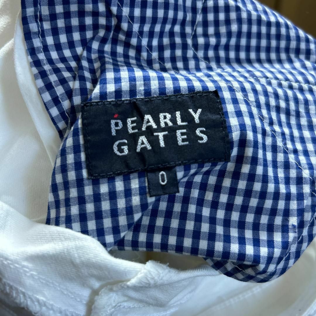 PEARLY GATES(パーリーゲイツ)のPEARLY GATES パーリーゲイツ ゴルフウェア ショートパンツ 白 0 スポーツ/アウトドアのゴルフ(ウエア)の商品写真