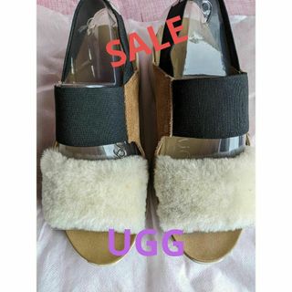 アグ(UGG)のUGG ファーサンダル　23センチ(サンダル)