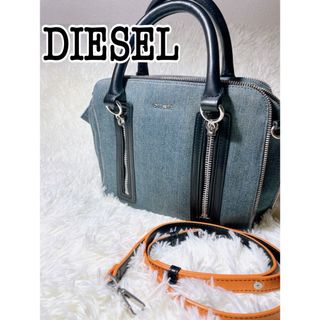 ディーゼル(DIESEL)のディーゼル 2way ショルダー ハンド バッグ インディゴ ジップデザイン(ショルダーバッグ)