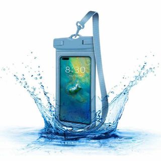 色:ブルースマホ 防水ケース 防水ケース スマホ用 7.2インチ以下対応 顔(その他)