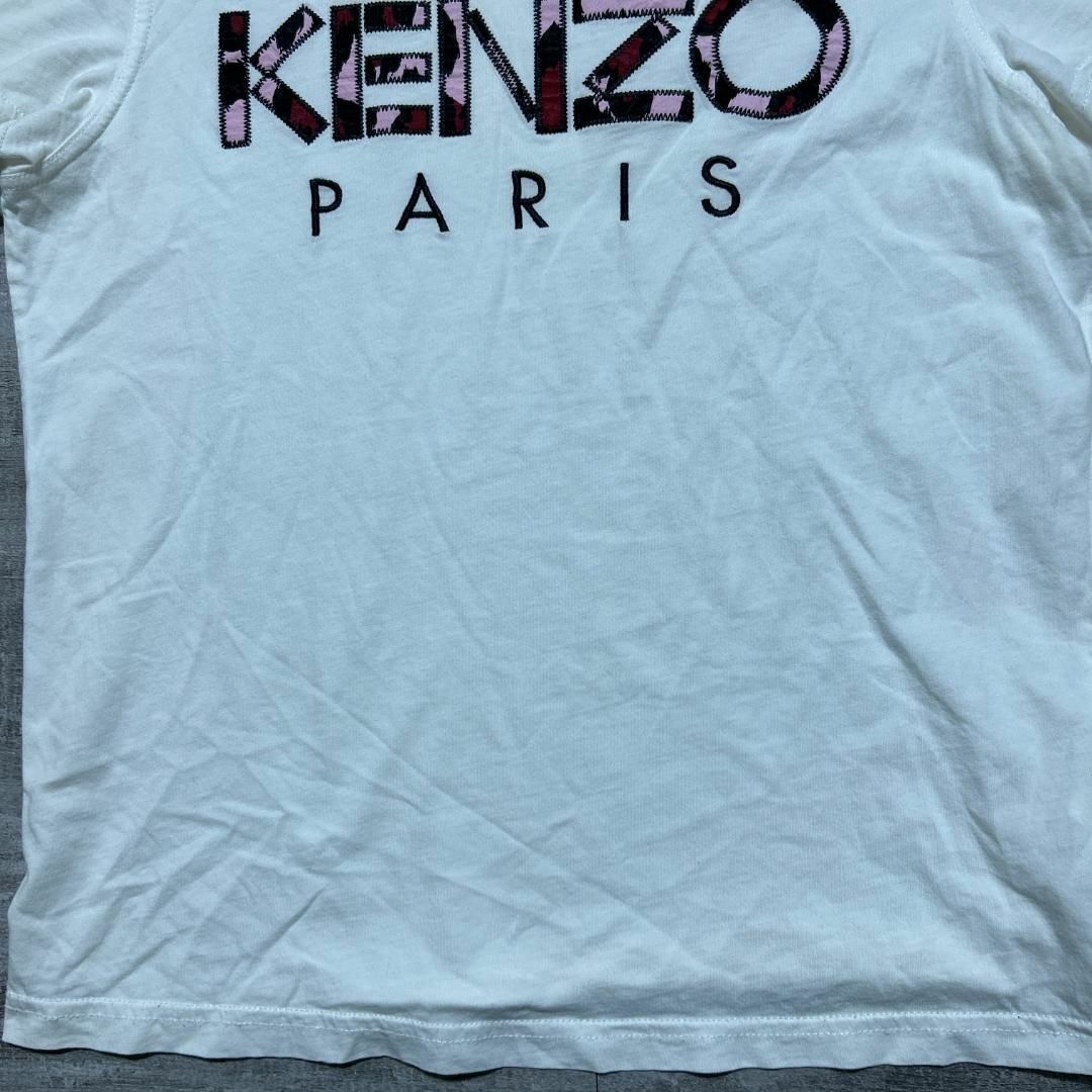 KENZO(ケンゾー)のKENZO 胸ロゴ 刺繍ロゴ 白 Tシャツ ケンゾー NIGO タイガー M レディースのトップス(Tシャツ(半袖/袖なし))の商品写真