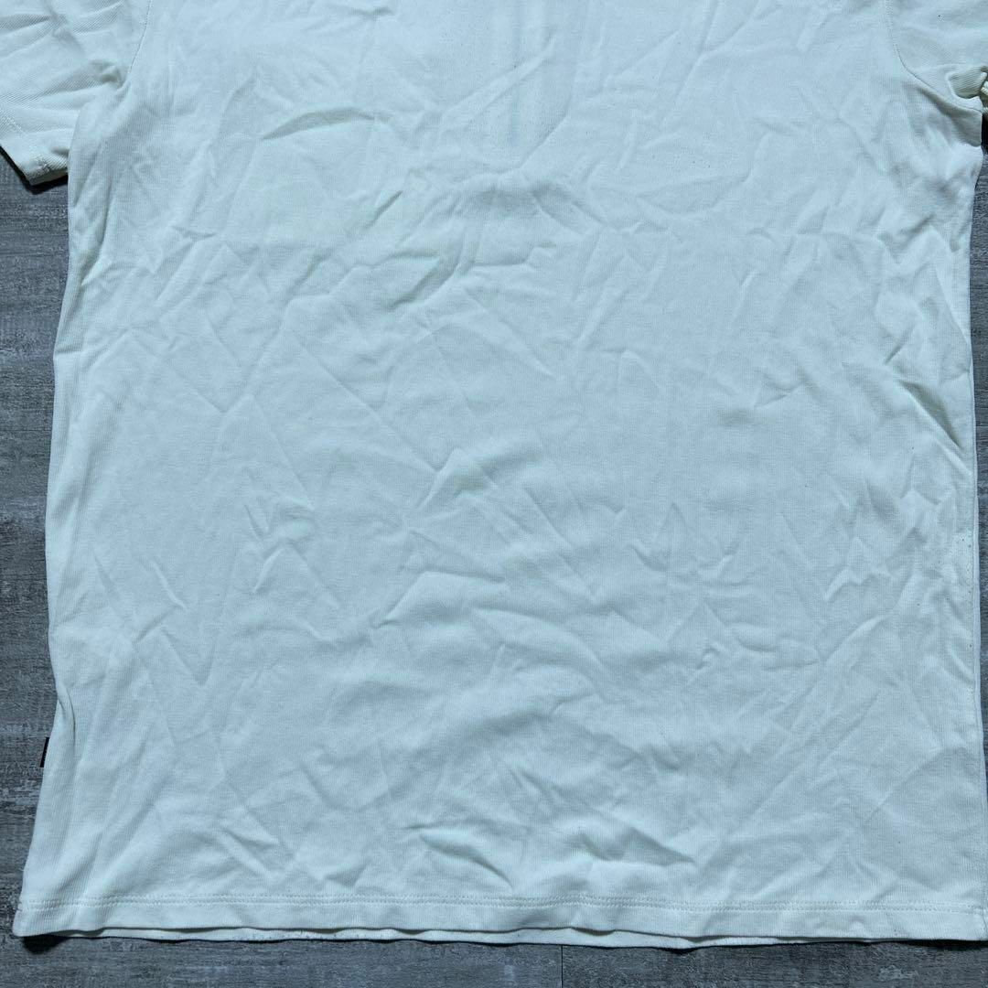 HUGO BOSS(ヒューゴボス)のBOSS HUGO BOSS ハーフジップシャツ 白 ホワイト S ポロシャツ メンズのトップス(その他)の商品写真