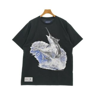 ディセンダント(DESCENDANT)のDESCENDANT ディセンダント Tシャツ・カットソー 2(M位) 黒 【古着】【中古】(Tシャツ/カットソー(半袖/袖なし))