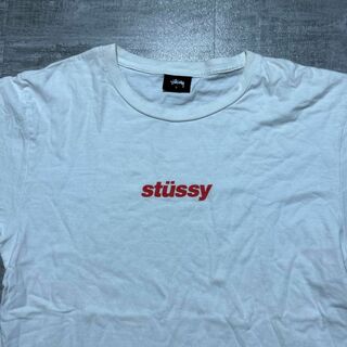 ステューシー(STUSSY)のSTUSSY ステューシー 胸ロゴ Tシャツ 白 ホワイト S(Tシャツ/カットソー(半袖/袖なし))