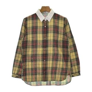 カルヴェン(CARVEN)のCARVEN カジュアルシャツ 36(XS位) ベージュx赤x緑(チェック) 【古着】【中古】(シャツ/ブラウス(長袖/七分))