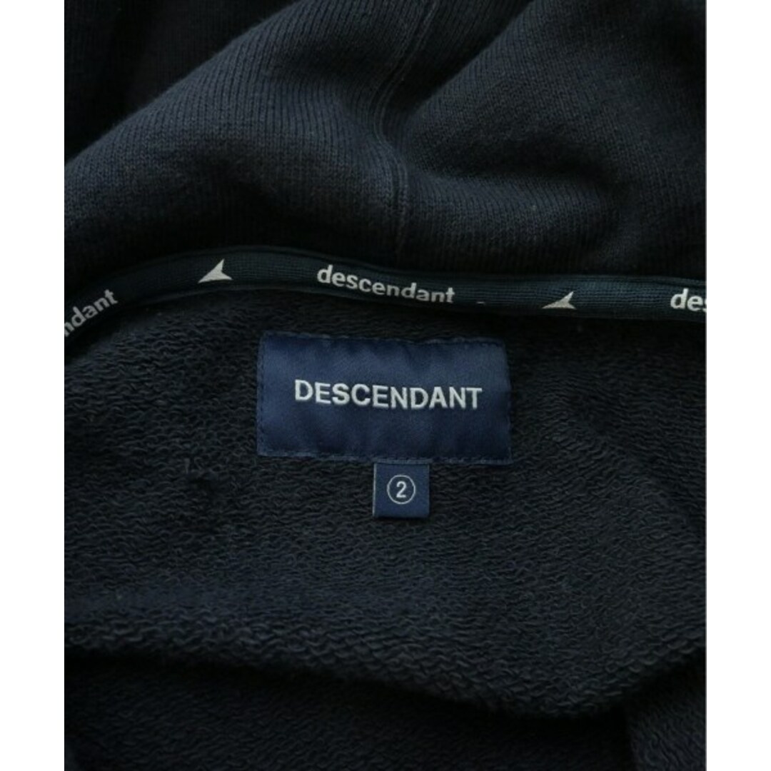 DESCENDANT(ディセンダント)のDESCENDANT ディセンダント パーカー 2(M位) 黒 【古着】【中古】 メンズのトップス(パーカー)の商品写真