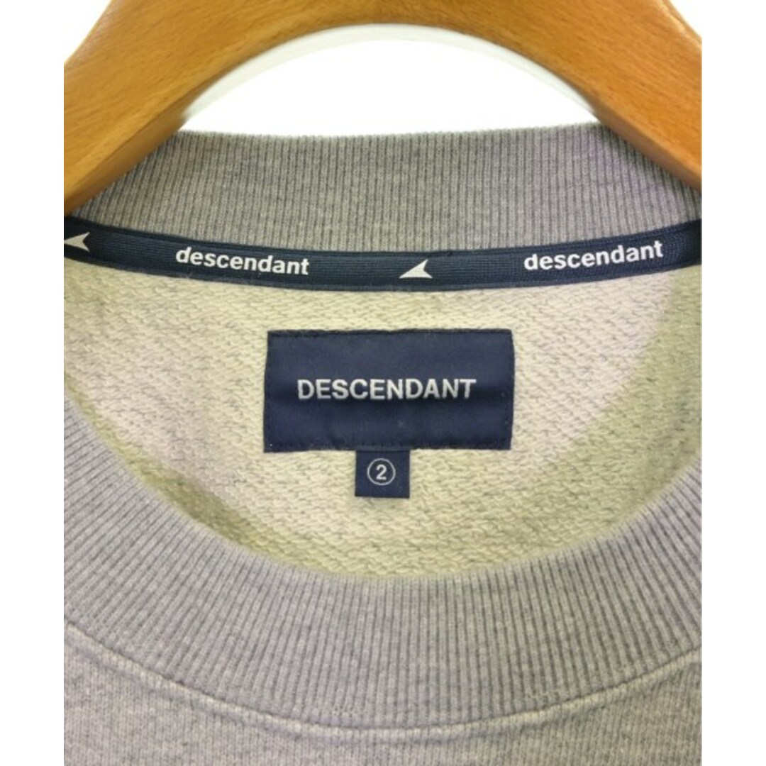 DESCENDANT(ディセンダント)のDESCENDANT ディセンダント スウェット 2(M位) グレー 【古着】【中古】 メンズのトップス(スウェット)の商品写真