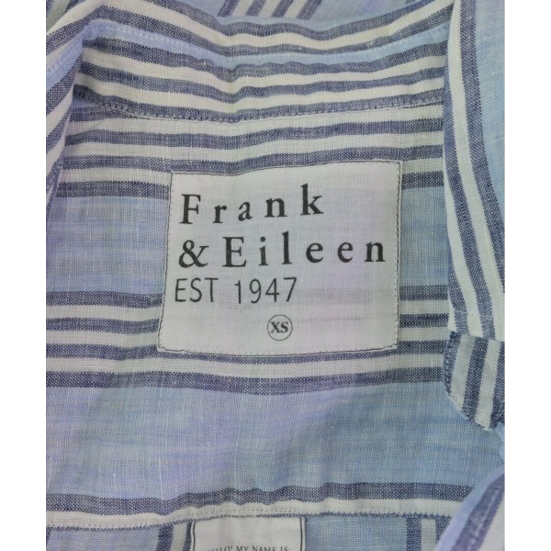 Frank&Eileen(フランクアンドアイリーン)のFrank&Eileen ブラウス XS 青x紺x白(ストライプ) 【古着】【中古】 レディースのトップス(シャツ/ブラウス(長袖/七分))の商品写真