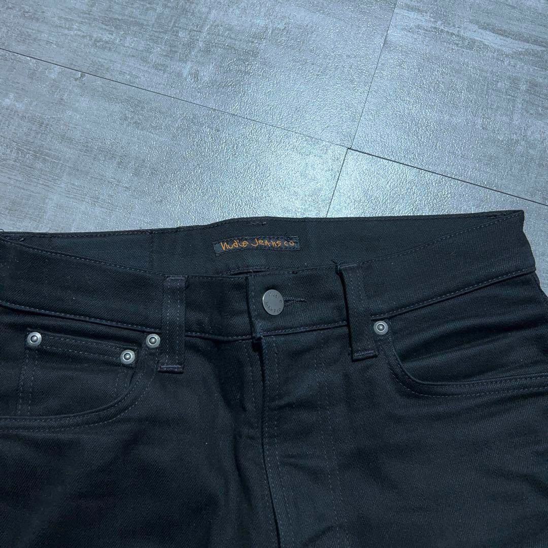 Nudie Jeans ヌーディージーンズ 黒 スキニーパンツ デニム W28 メンズのパンツ(その他)の商品写真