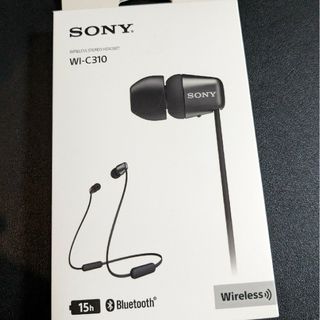 ソニー(SONY)のSONY ワイヤレス イヤホン WI-C310(B)(ヘッドフォン/イヤフォン)