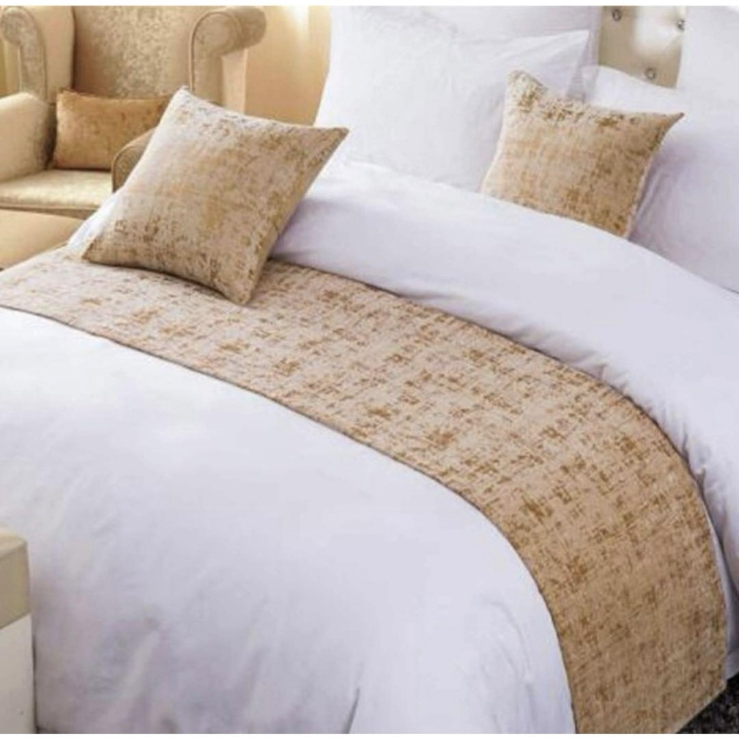 シェニール ベッドライナー  ベッドスロー 柔らかな肌触り デコレーション インテリア/住まい/日用品の寝具(その他)の商品写真