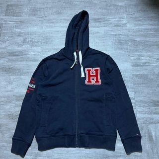 TOMMY HILFIGER トミーヒルフィガー ジップアップパーカー ネイビー