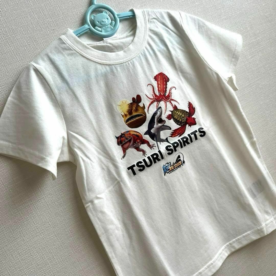 バンダイ 釣りスピリッツ 半袖 Tシャツ キッズ ホワイト 未使用 120 k キッズ/ベビー/マタニティのキッズ服男の子用(90cm~)(Tシャツ/カットソー)の商品写真