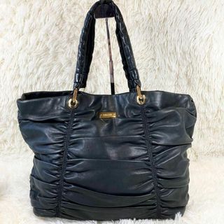 バリー(Bally)の【美品】バリー レザー 本革 トート ショルダーバッグ A4収納可 ゴールド金具(ショルダーバッグ)