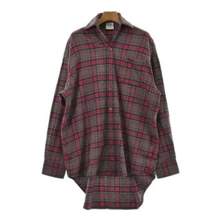 ヴェトモン(VETEMENTS)のVETEMENTS ヴェトモン カジュアルシャツ S 赤x緑x白(チェック) 【古着】【中古】(シャツ/ブラウス(長袖/七分))