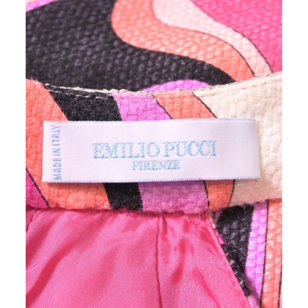 EMILIO PUCCI(エミリオプッチ)のEMILIO PUCCI ワンピース 34(XXS位) 紫xピンクx白(総柄) 【古着】【中古】 レディースのワンピース(ひざ丈ワンピース)の商品写真