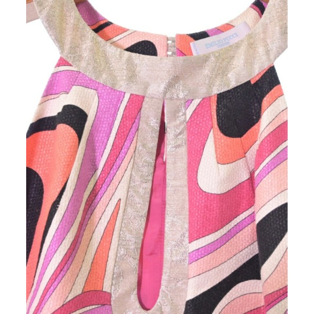 EMILIO PUCCI ワンピース 34(XXS位) 紫xピンクx白(総柄) 【古着】 EMILIO PUCCI ワンピース 34(XXS位) 紫xピンクx白(総柄) 【古着】